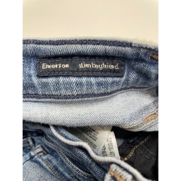 Citizens of Humanity Emerson Slim Fit Boyfriend Jeans Distressed Denim Blue 24 - Picture 5 of 11